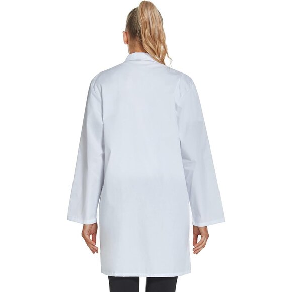 Professional Lab Coat for Women Long Sleeve, White, Unisex - Picture 5 of 5
